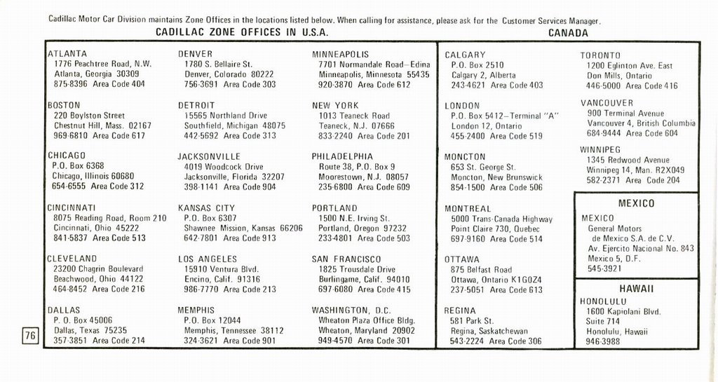 1973 Cadillac Owners Manual Page 43
